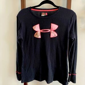 UNDER ARMOUR FITTED LONG SLEEVE WAFFLE SHIRT